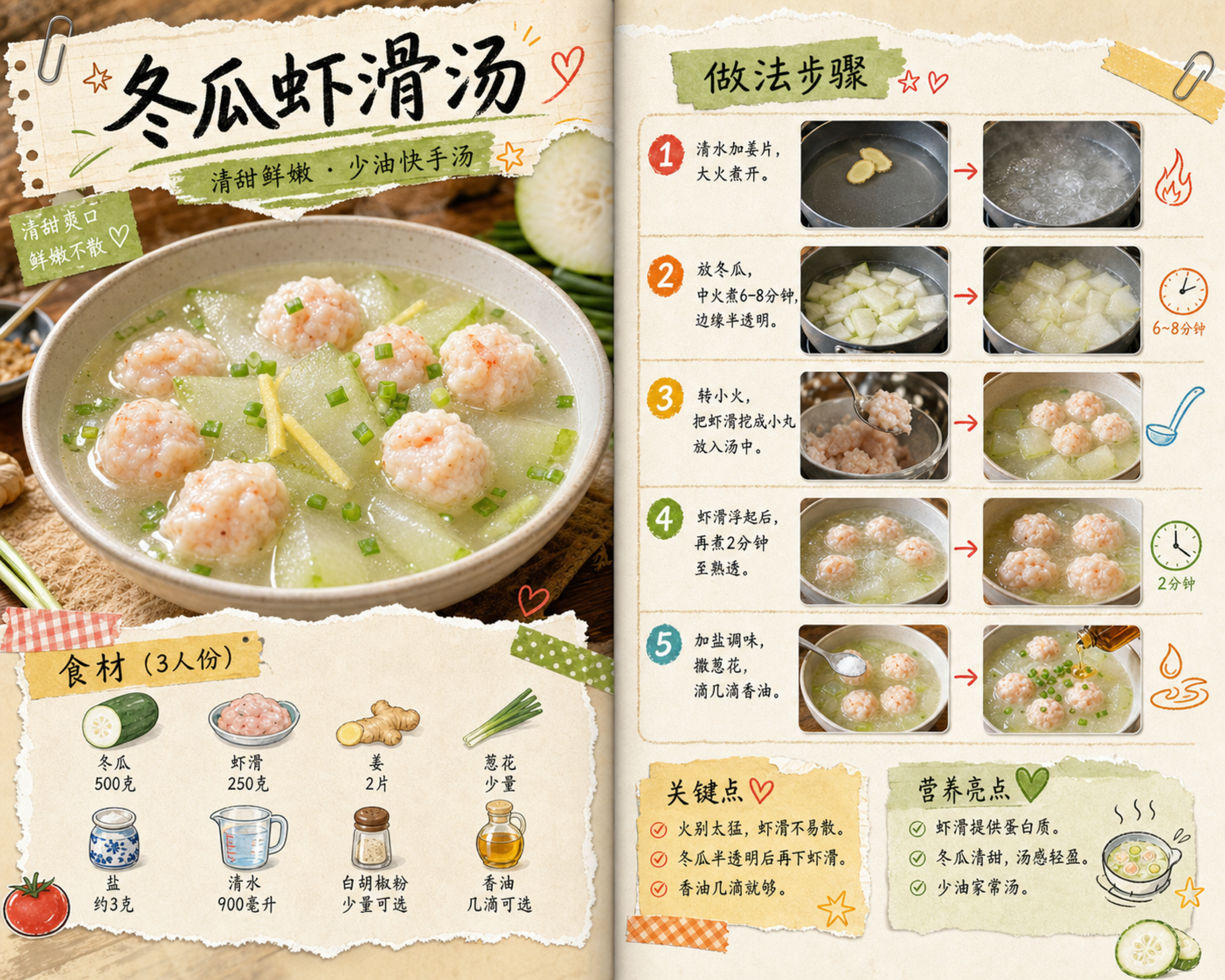 冬瓜虾滑汤