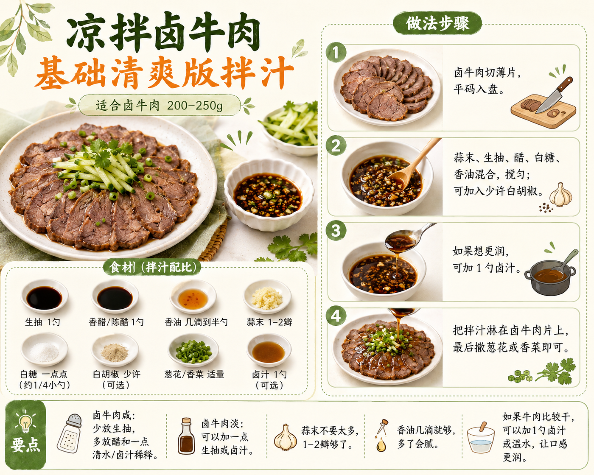 凉拌卤牛肉